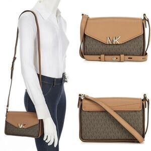 Michael Kors Small Flap Crossbody Messenger Bag Sylvia Luggage Carry On Purse